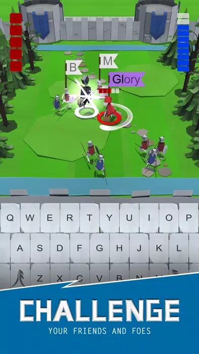 Capturas de tela do Qwerty Kingdom