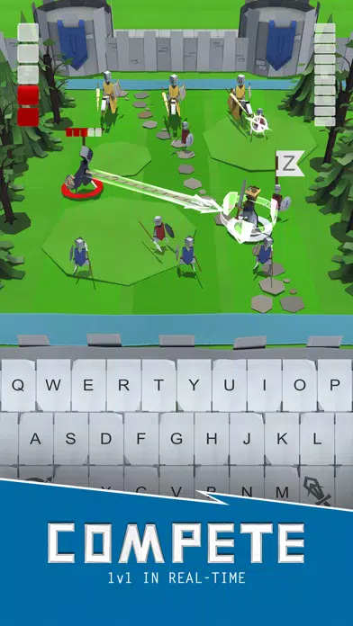 Capturas de tela do Qwerty Kingdom