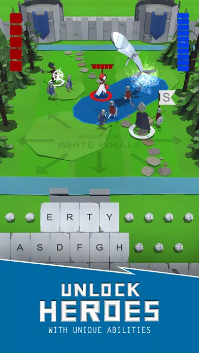 Capturas de tela do Qwerty Kingdom