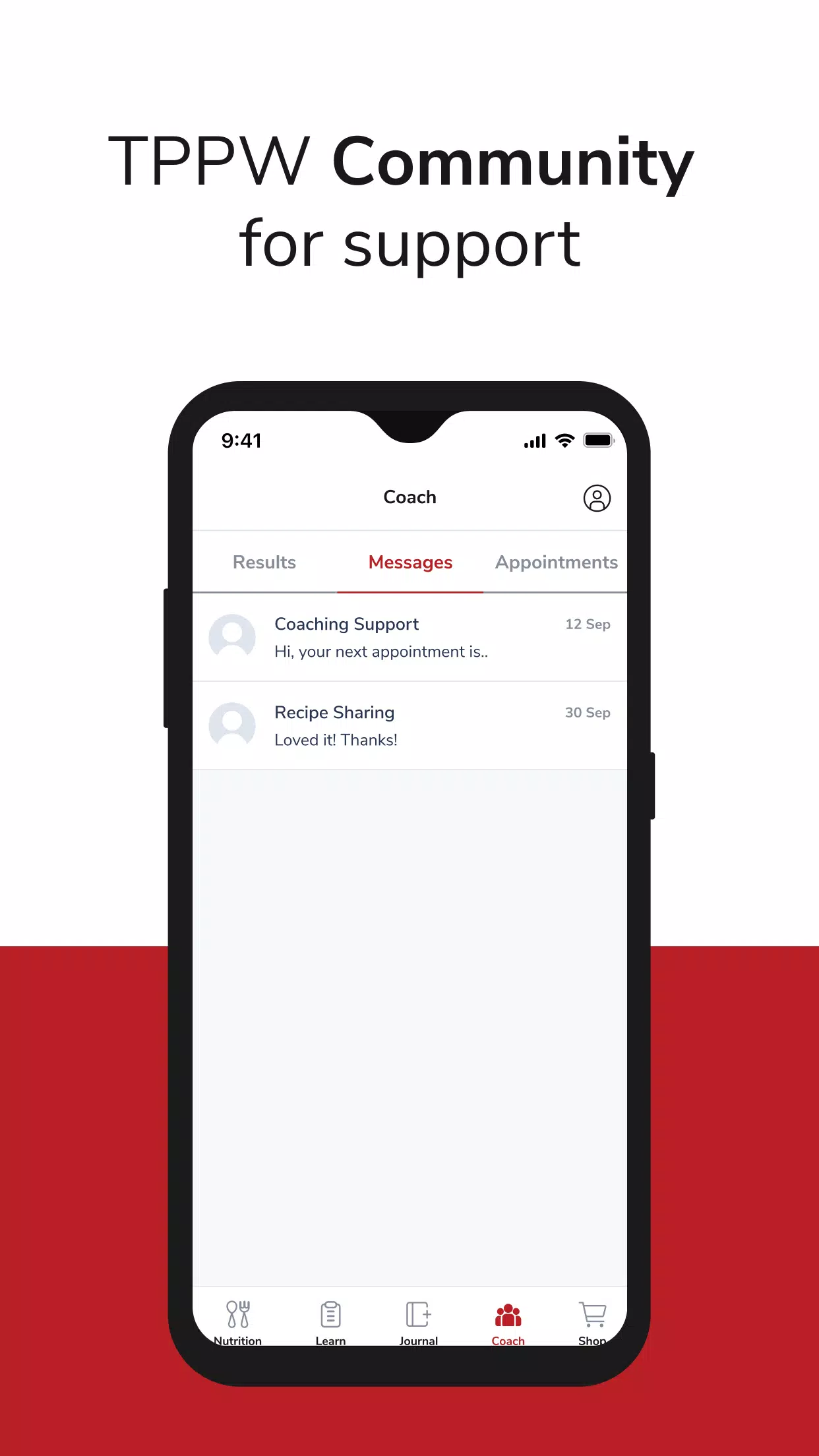Wellness Coaching Screenshots