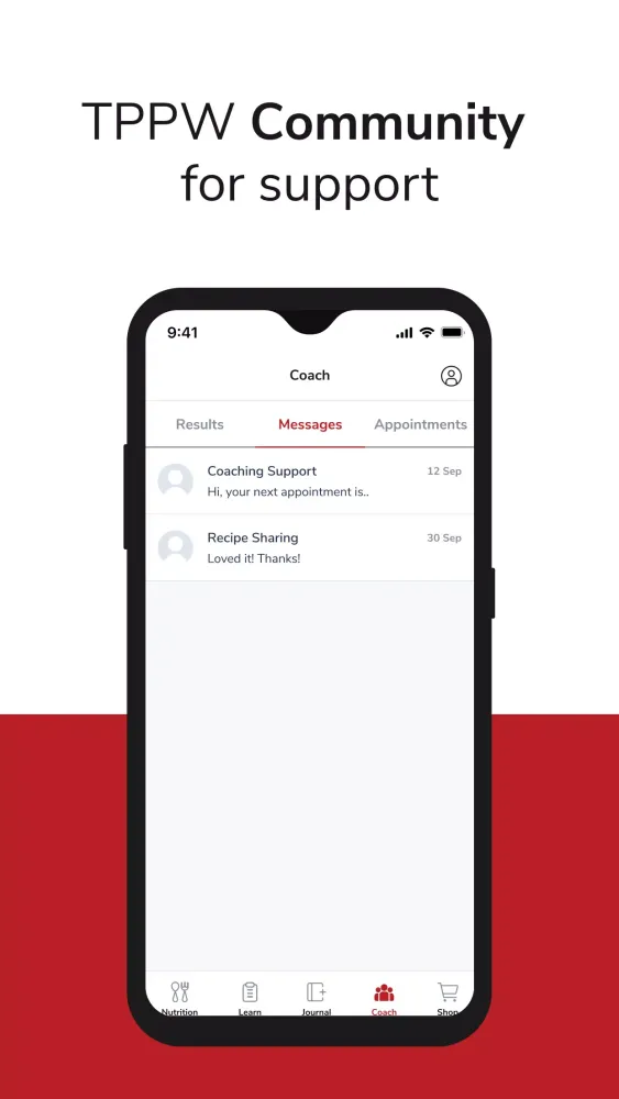 Wellness Coaching Screenshots