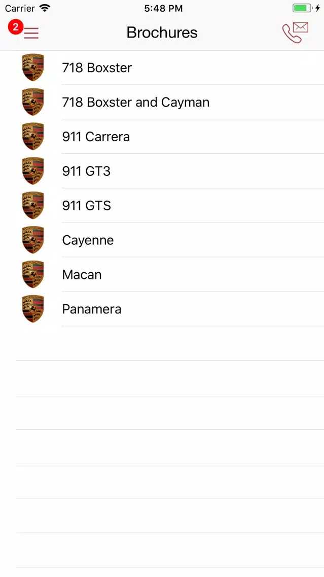 Capturas de pantalla de The Porsche Exchange DealerApp
