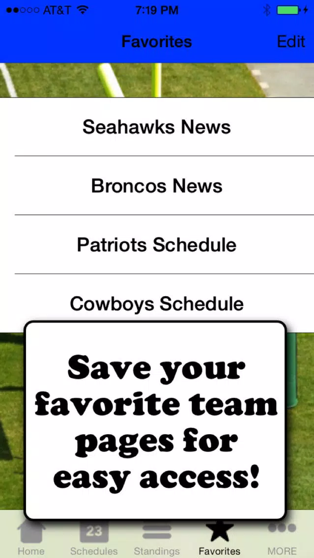 Football Scores & Schedules - NFL Edition Screenshots