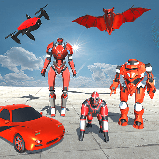 Gorilla Robot Car Games 3D