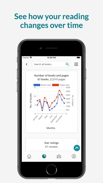 StoryGraph: Reading Tracker Screenshots