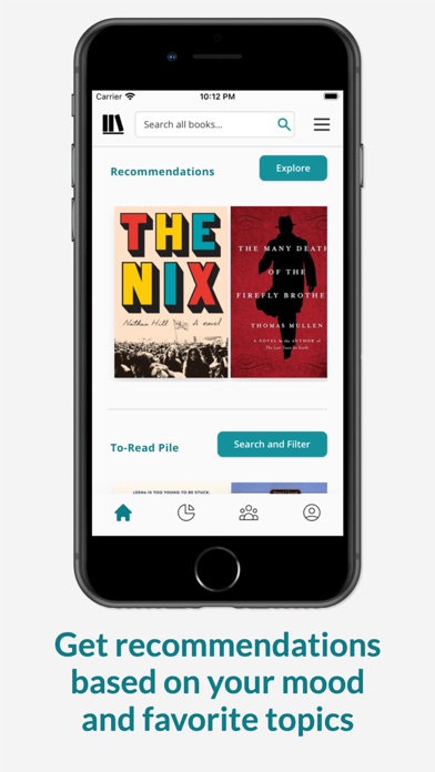 StoryGraph: Reading Tracker Screenshots