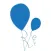 Balloon stickers - celebrate cheer sticker pack