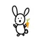 Bunny stickers for iMessage - easter photo emoji