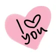 Candy Hearts sticker - sweet stickers for iMessage