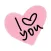 Candy Hearts sticker - sweet stickers for iMessage