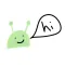 Cute Alien sticker space ufo stickers for iMessage