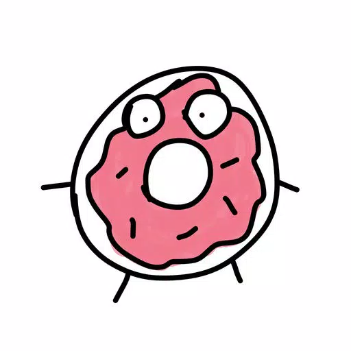 Funny Donut sticker pack - cute food stickers Funny Donut sticker pack - cute food stickers