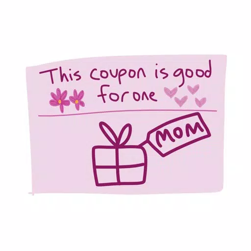 Mother's Day Coupon - photo stickers for iMessage Mother's Day Coupon - photo stickers for iMessage