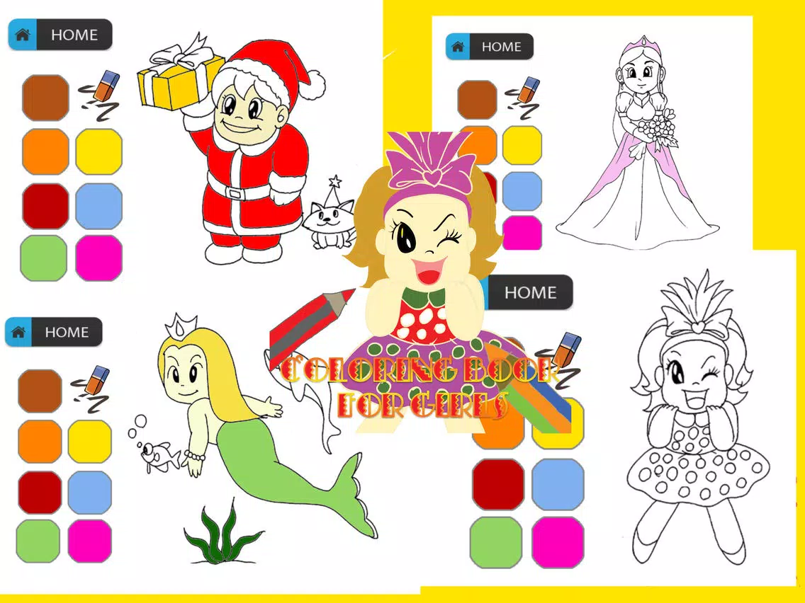 princess fairy tales coloring pages babies book iPad Screenshots