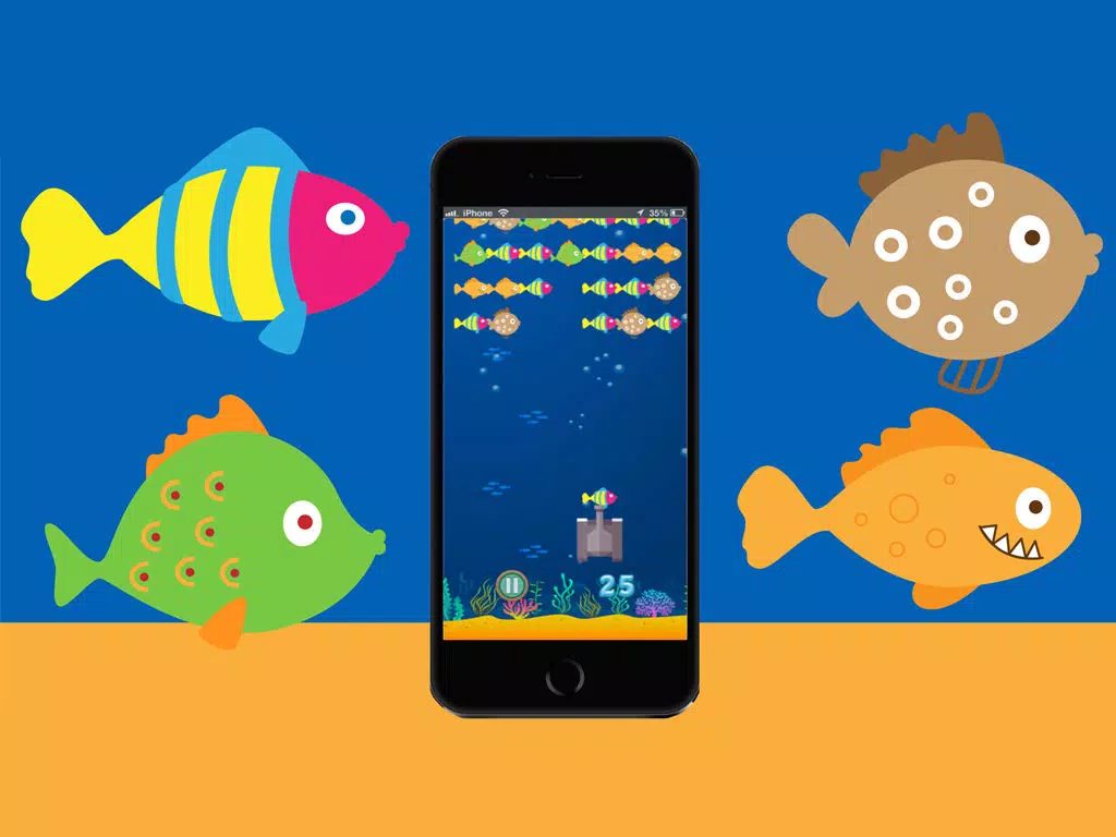 Fish Army Dash - shooter games for kids iPad Screenshots