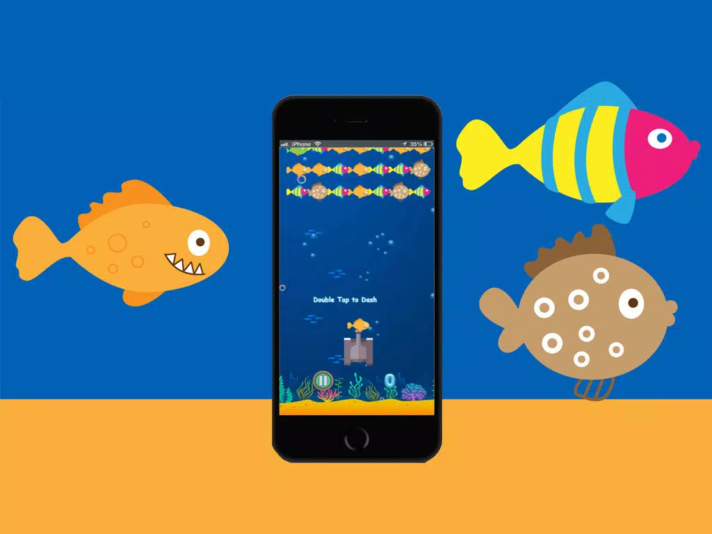 Fish Army Dash - shooter games for kids iPad Screenshots