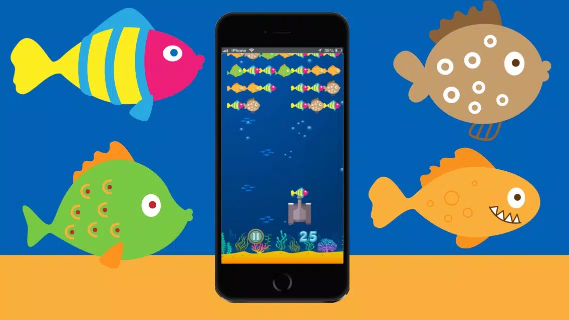 Fish Army Dash - shooter games for kids Screenshots