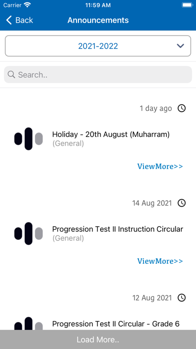 RockWell Parent Portal Screenshots