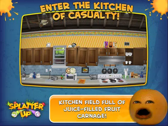 Tangkapan skrin Annoying Orange Splatter Up! iPad 