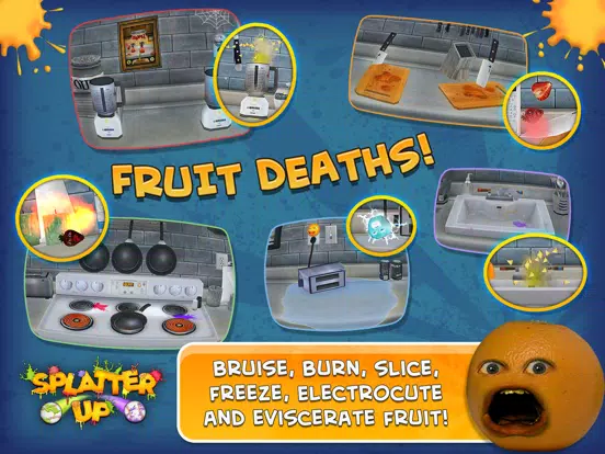 Tangkapan skrin Annoying Orange Splatter Up! iPad 