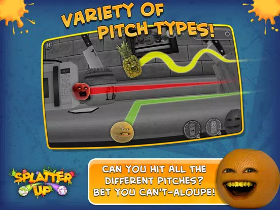 Tangkapan skrin Annoying Orange Splatter Up! iPad 
