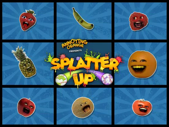 Tangkapan skrin Annoying Orange Splatter Up! iPad 