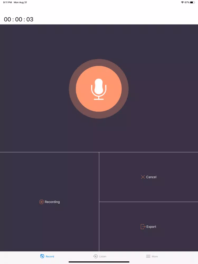 Voice Recorder++ iPad Screenshots