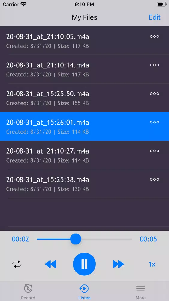 Voice Recorder++ Screenshots