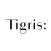 Tigris:hair&nail