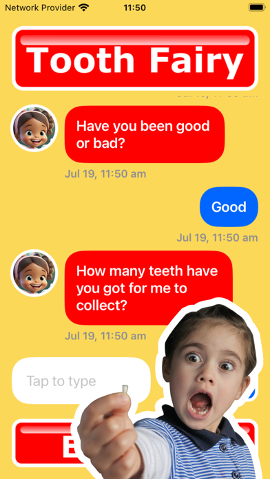 Tooth Fairy Call & Text स्क्रीनशॉट