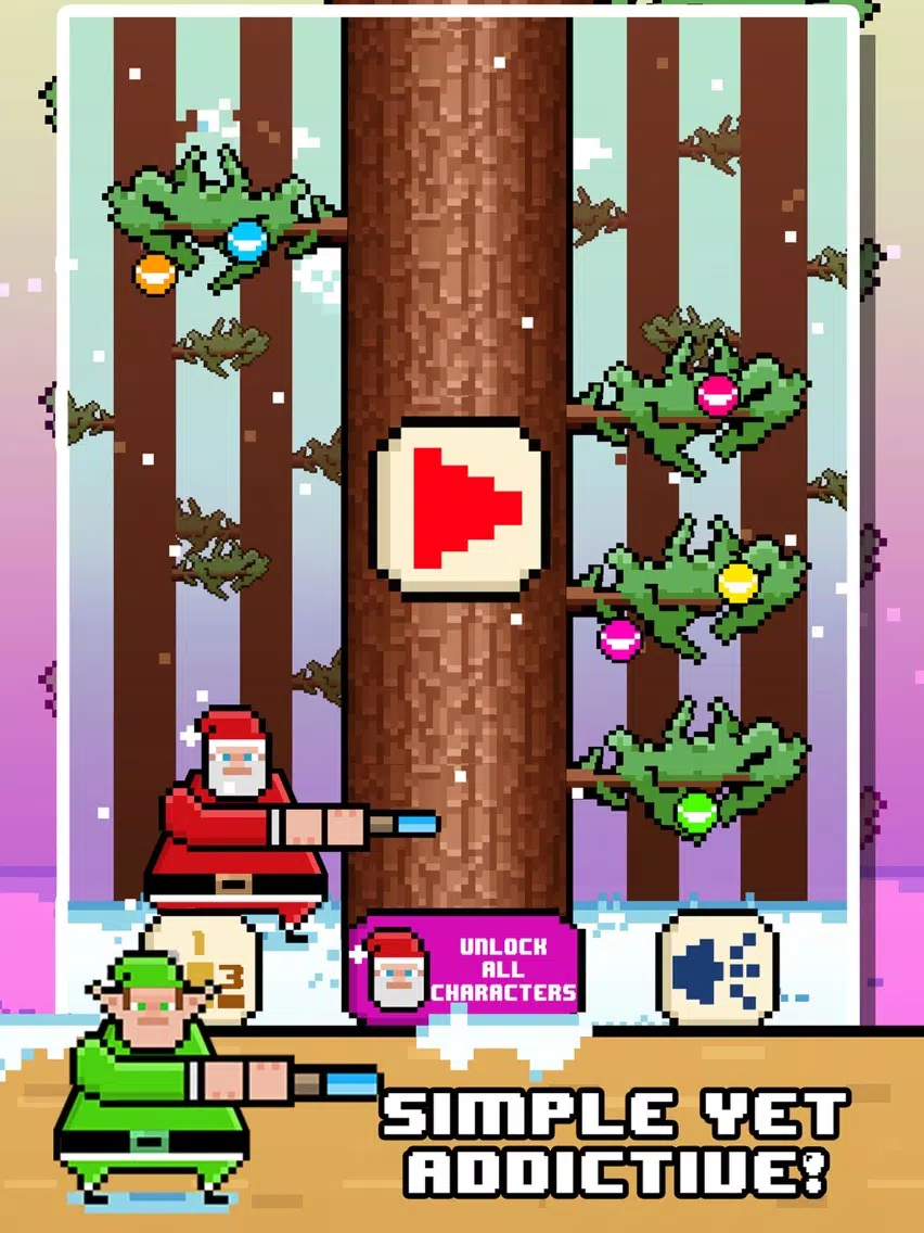Santa Chopping Christmas Circle Rush - elf 2016 games! iPad Screenshots