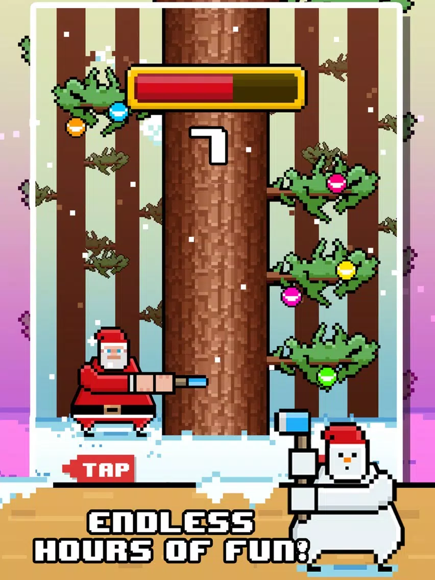 Santa Chopping Christmas Circle Rush - elf 2016 games! iPad Screenshots