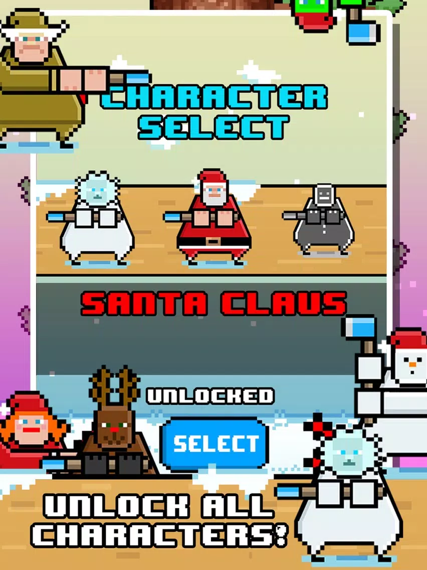 Santa Chopping Christmas Circle Rush - elf 2016 games! iPad Screenshots
