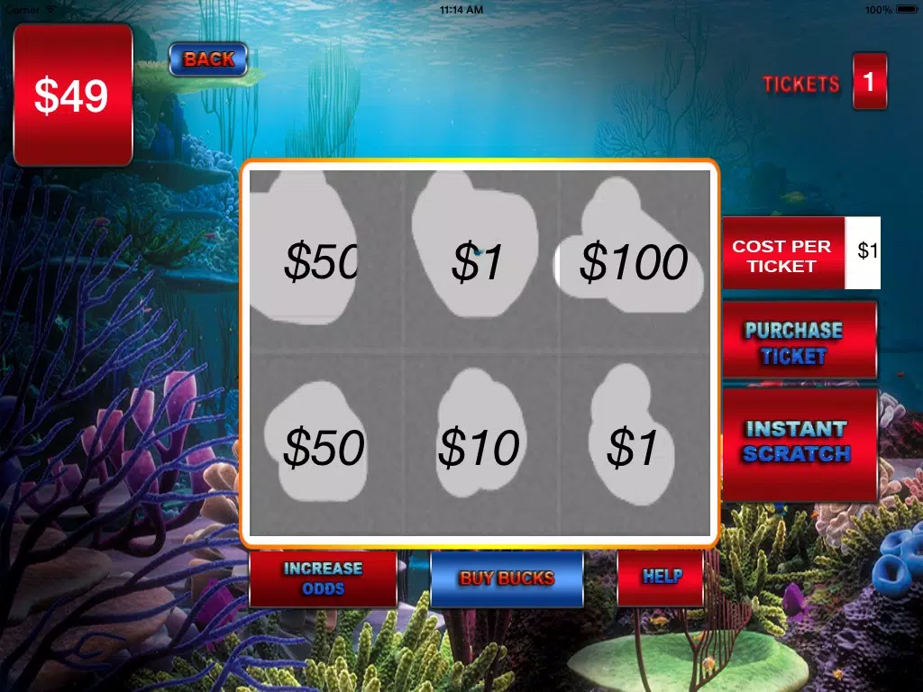 Black Jack Scratches iPad Screenshots