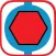 Hexagon Balls For Boys and Girls - In Blue Color Line You Stay