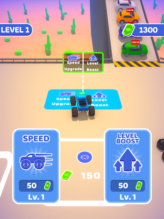 Tangkapan skrin Monster Car Up iPad 