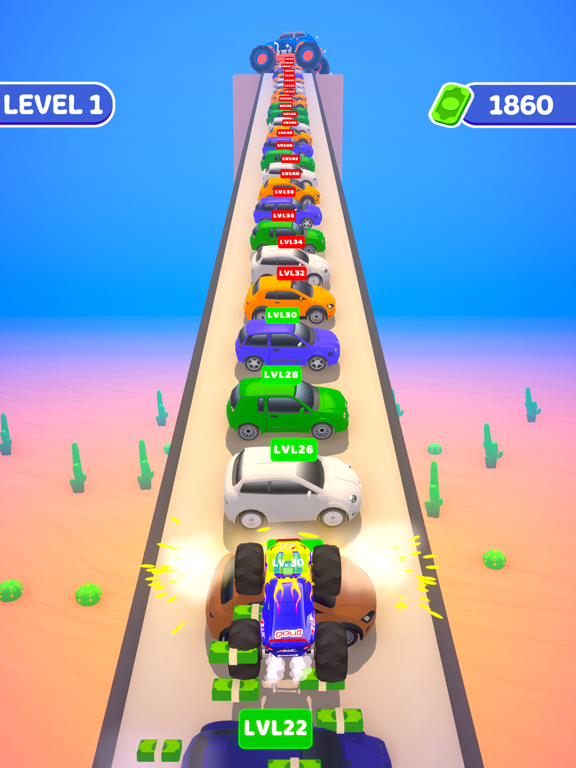 Tangkapan skrin Monster Car Up iPad 