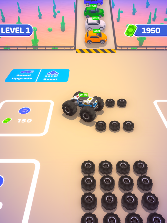 Tangkapan skrin Monster Car Up iPad 