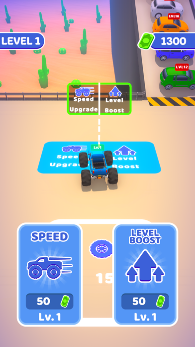 Tangkapan skrin Monster Car Up