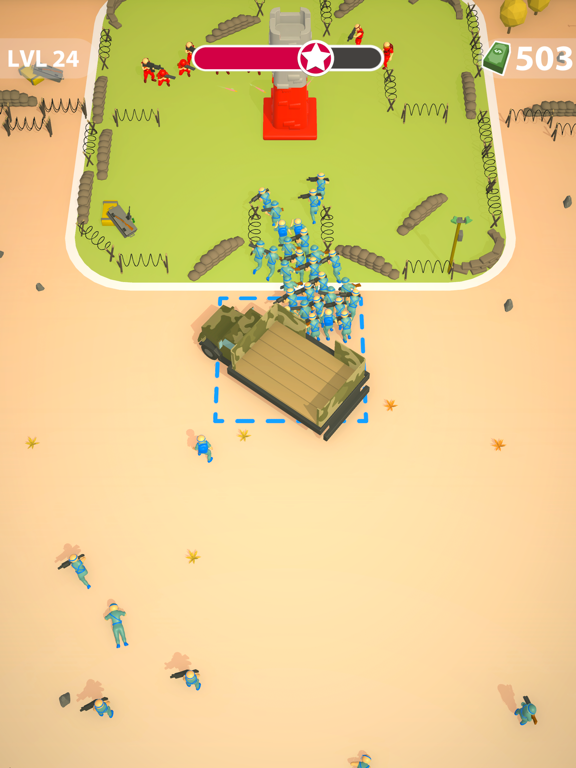 Capturas de tela do Overcrowd Army iPad 
