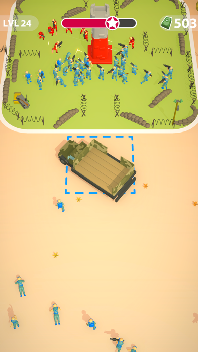 Capturas de tela do Overcrowd Army