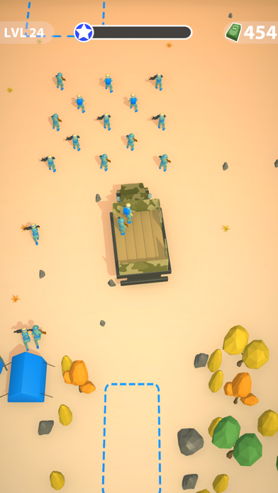 Capturas de tela do Overcrowd Army
