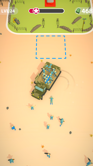 Capturas de tela do Overcrowd Army