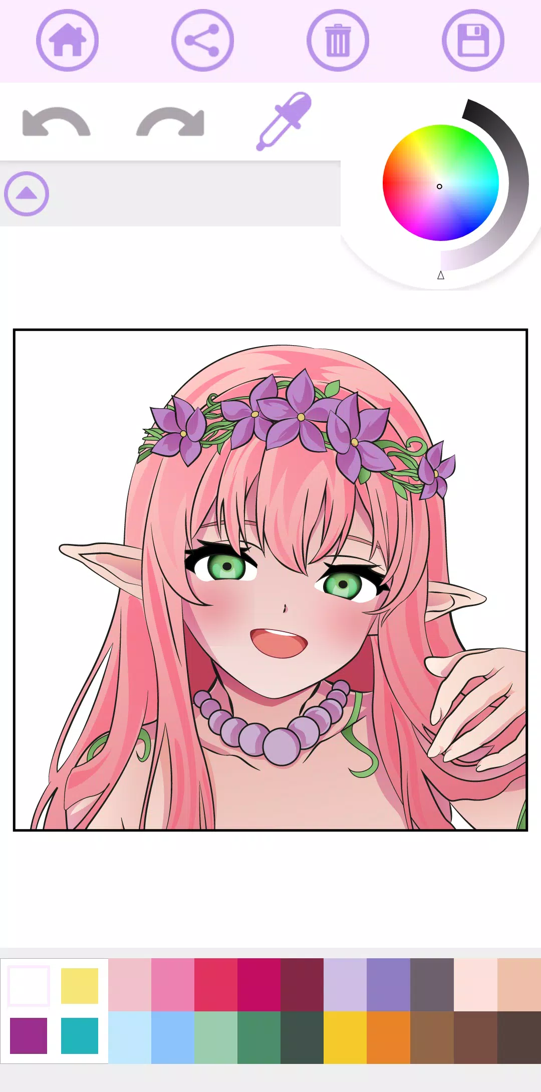 Anime Coloring Book Manga Game Screenshots