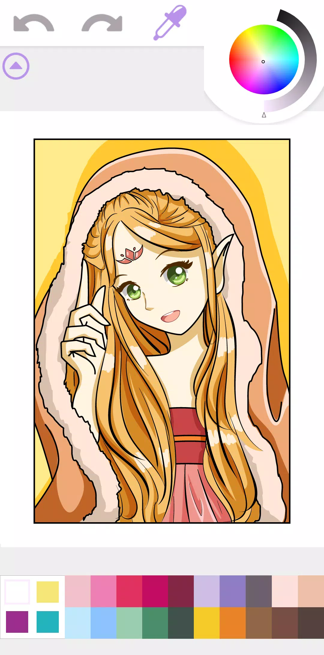 Anime Coloring Book Manga Game Screenshots