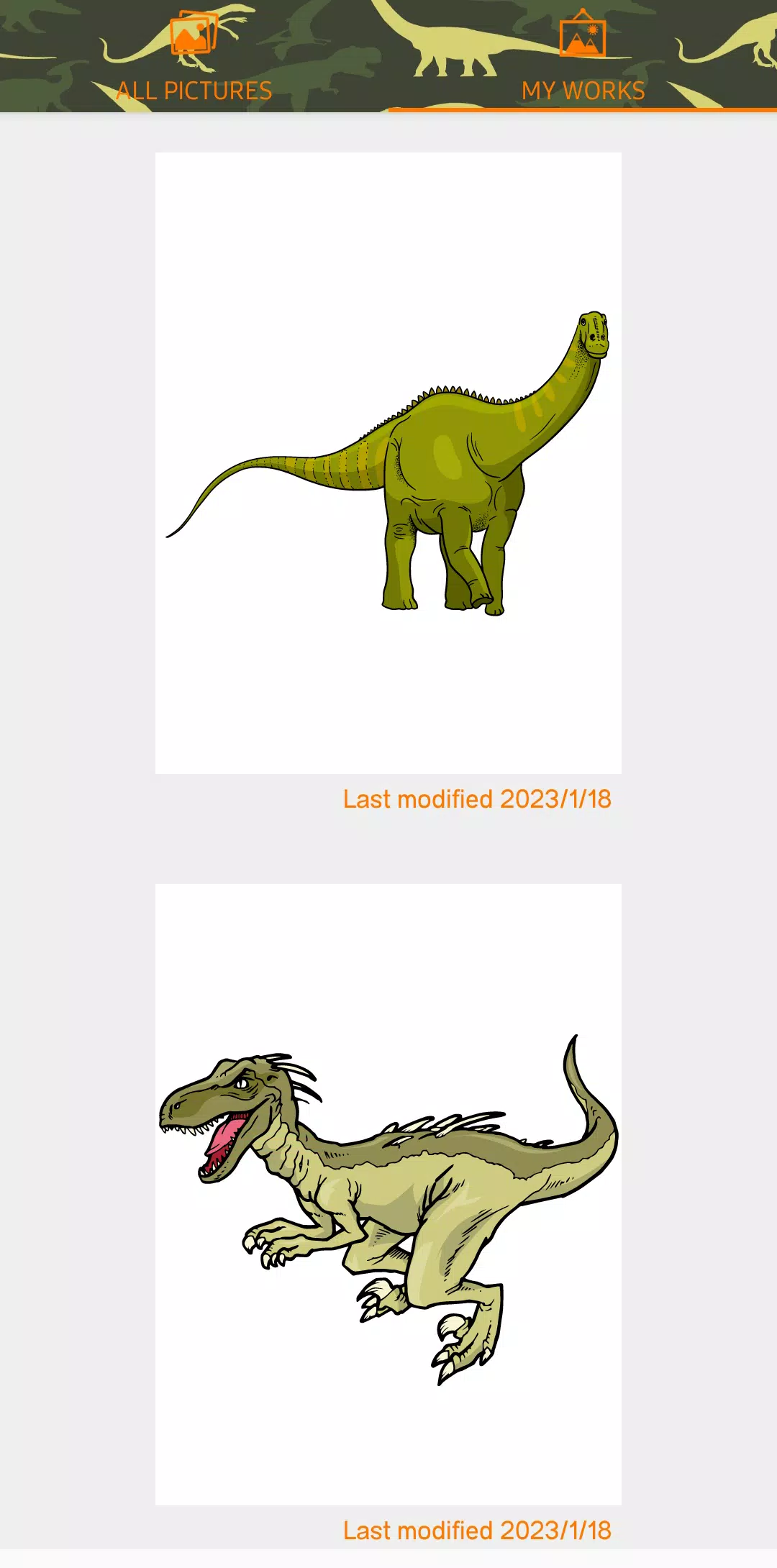 Dinosaurs Coloring Book Dino Screenshots