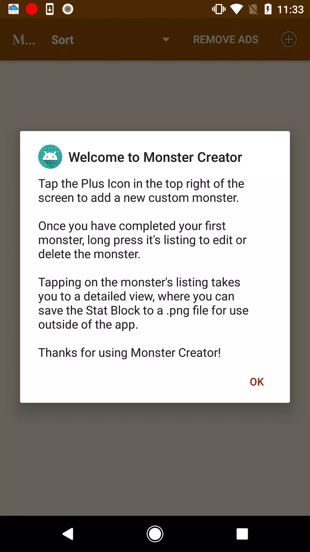 5e Monster Creator Screenshots