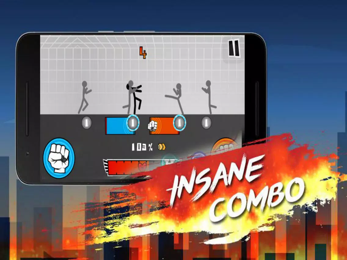 Stick Finger: Death City iPad  Ekran Görüntüleri