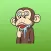 Animated Crazy Peppin Monkey Stickers