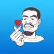 Funny Old Man Expression Sticker Funny Old Man Expression Sticker